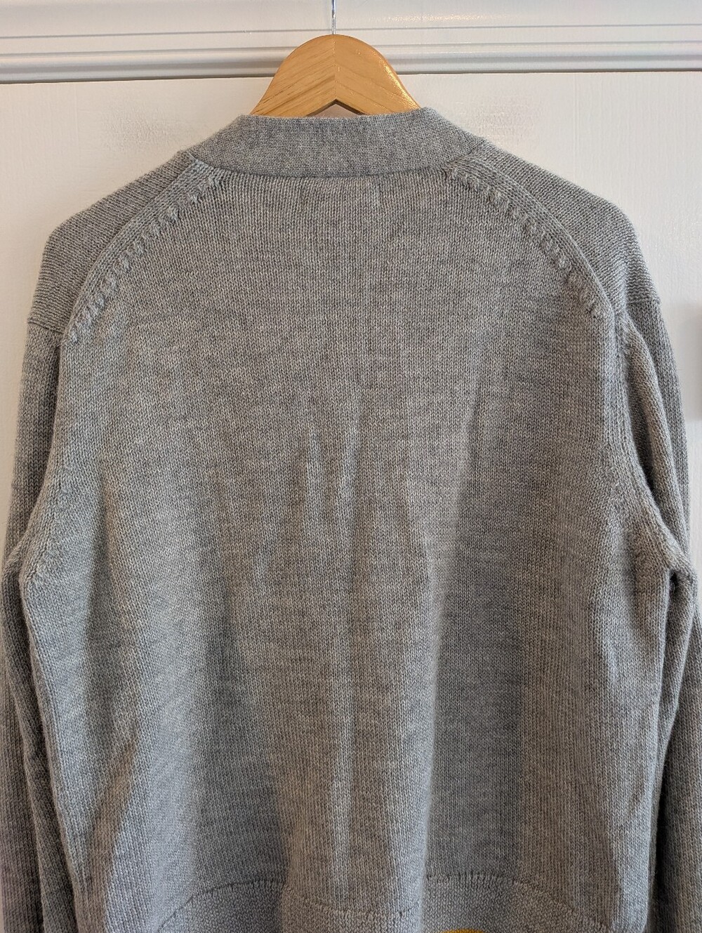 Clare V Oscar Cardigan Baby Alpaca Knit Sweater Gray Preppy Classic Size XS/S - Picture 8 of 14